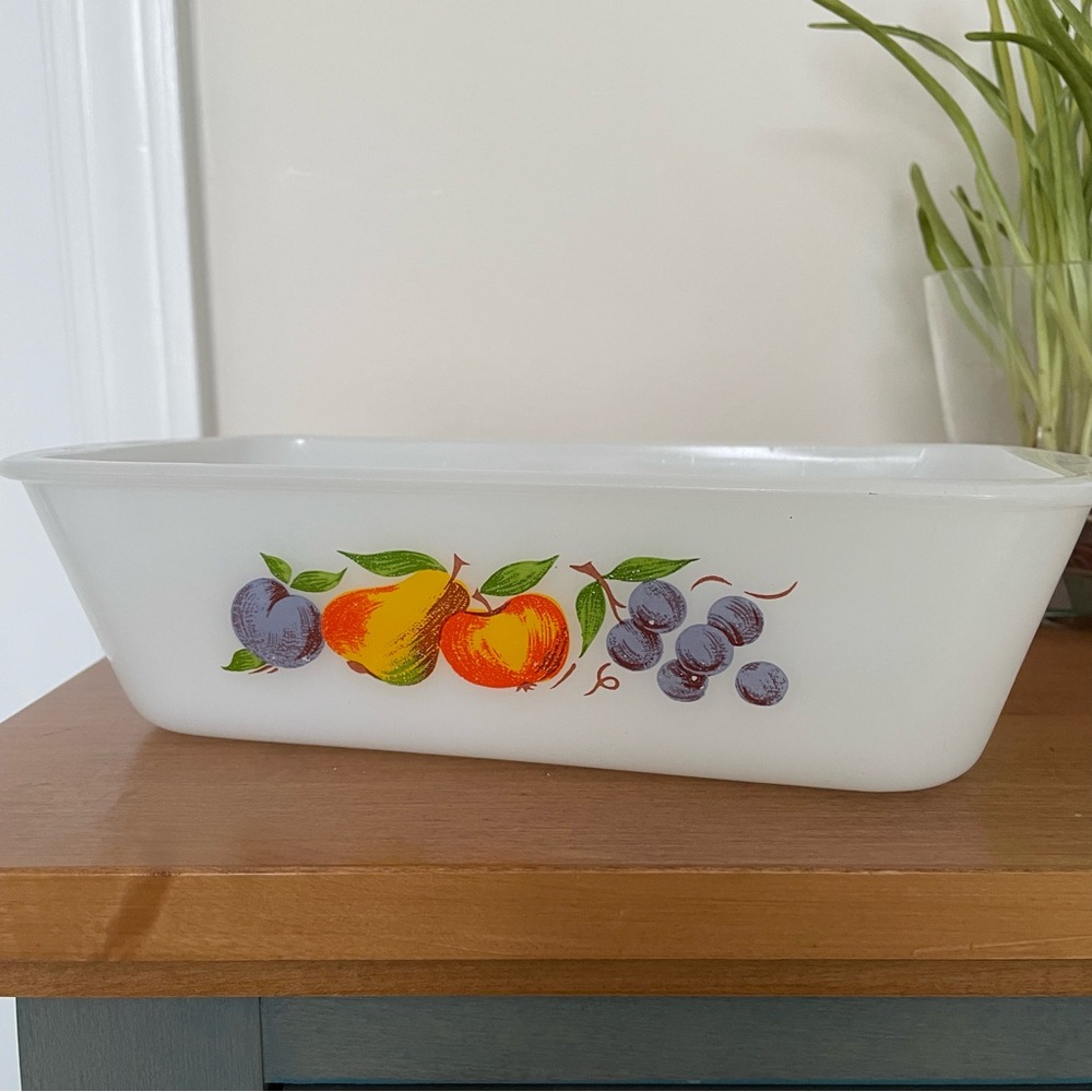 Fire King casserole dish